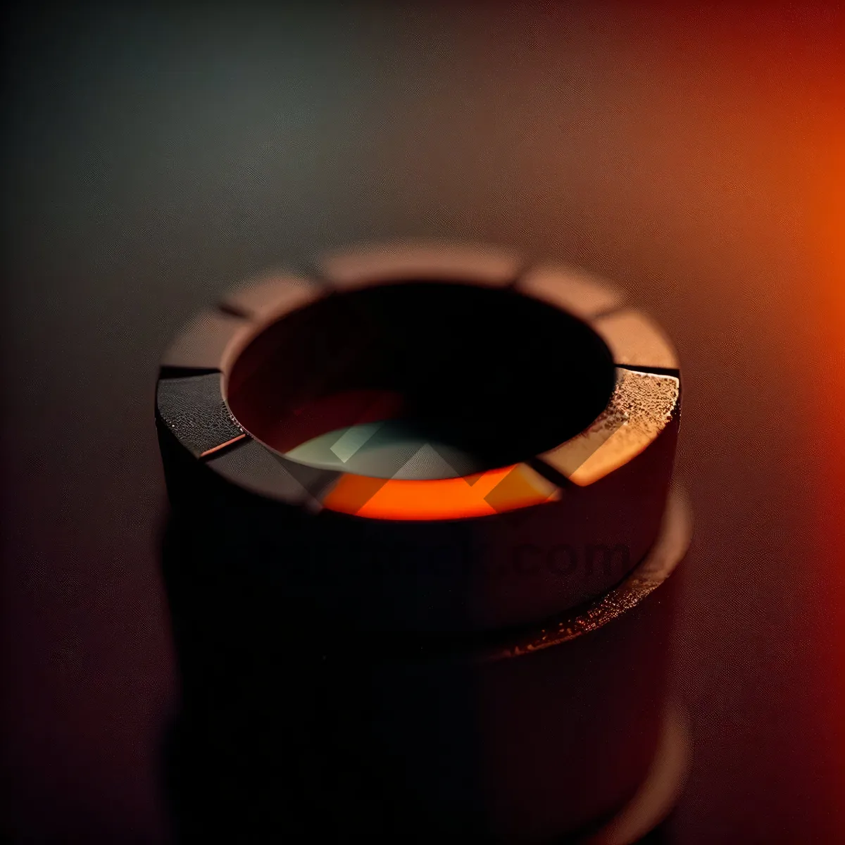 Picture of Dark Cup of Coffee with Film Roll