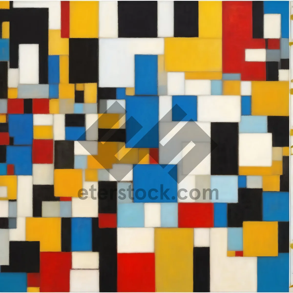 Picture of Modern Mosaic Tile Design: Colorful Geometric Art