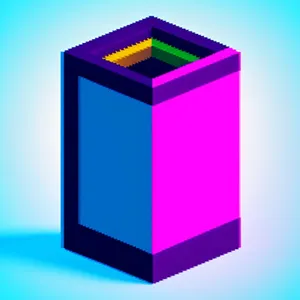 3D Box Icon Design for Business