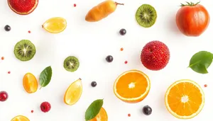 Orange and Yellow Fruit Wallpaper Design