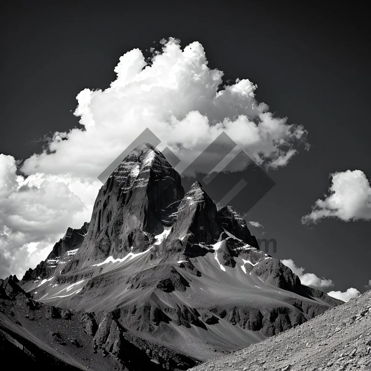 Picture of Snow-capped Peak in Majestic Glacier Landscape