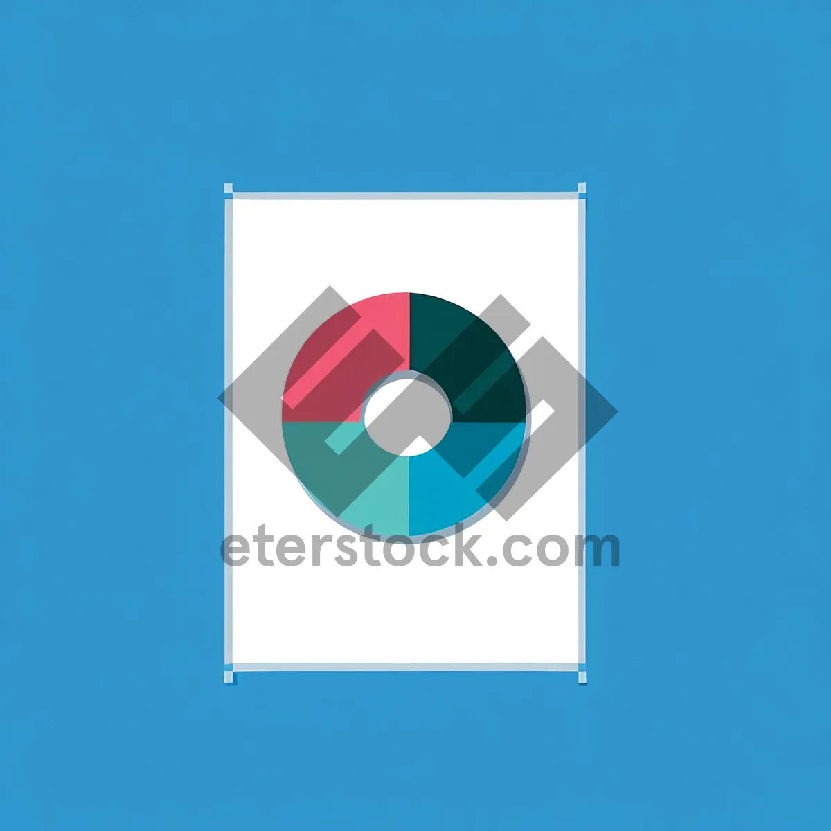 Picture of Diskette Flag Symbol Icon