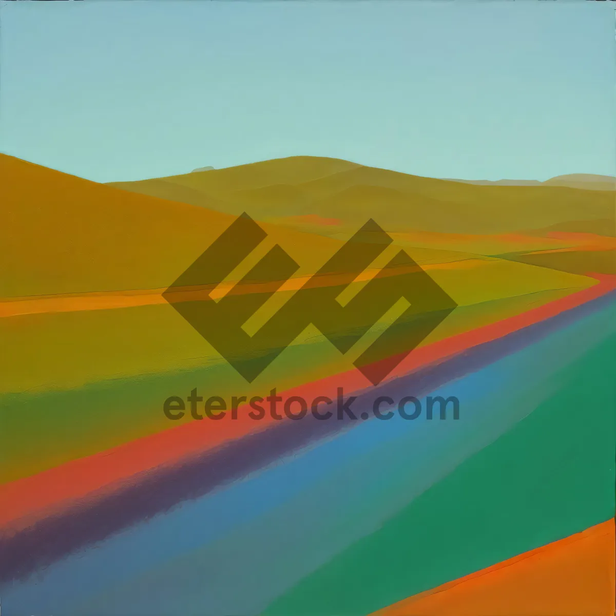 Picture of Serenity in the Sand: Dune Horizon under Summer Sky.