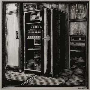 Vintage Server Locker Door Fastener - Old Equipment Restraint Device