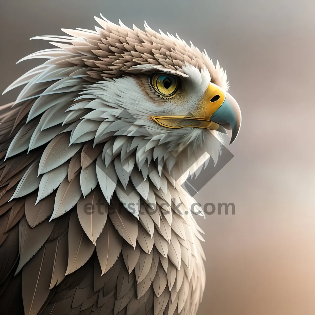 Picture of Bald Eagle in Close-Up Portrait