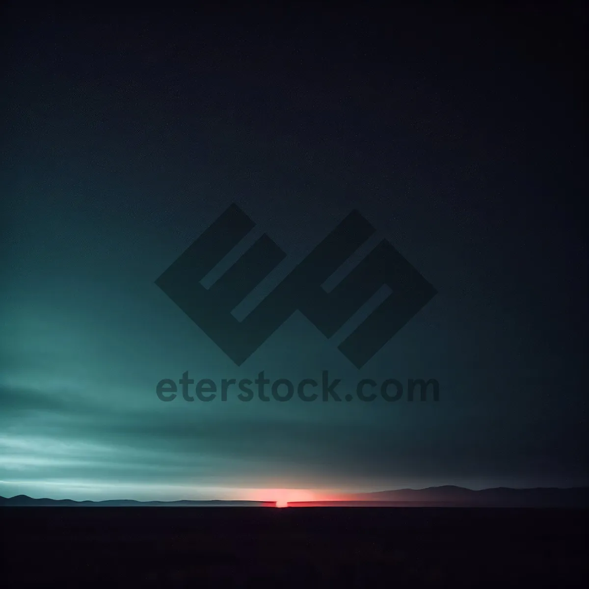 Picture of Vibrant Summer Sunset With Starlight