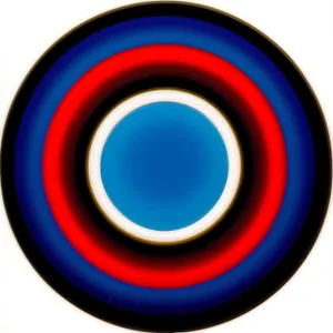 Shiny Round Web Button with Glass Reflection