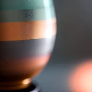 Red Wine Glass on a Bar Counter