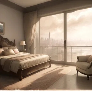 Modern Luxury Bedroom with Cozy Furniture and Elegant Decor