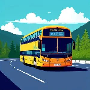 Sky-high School Bus on Public Transit Map
