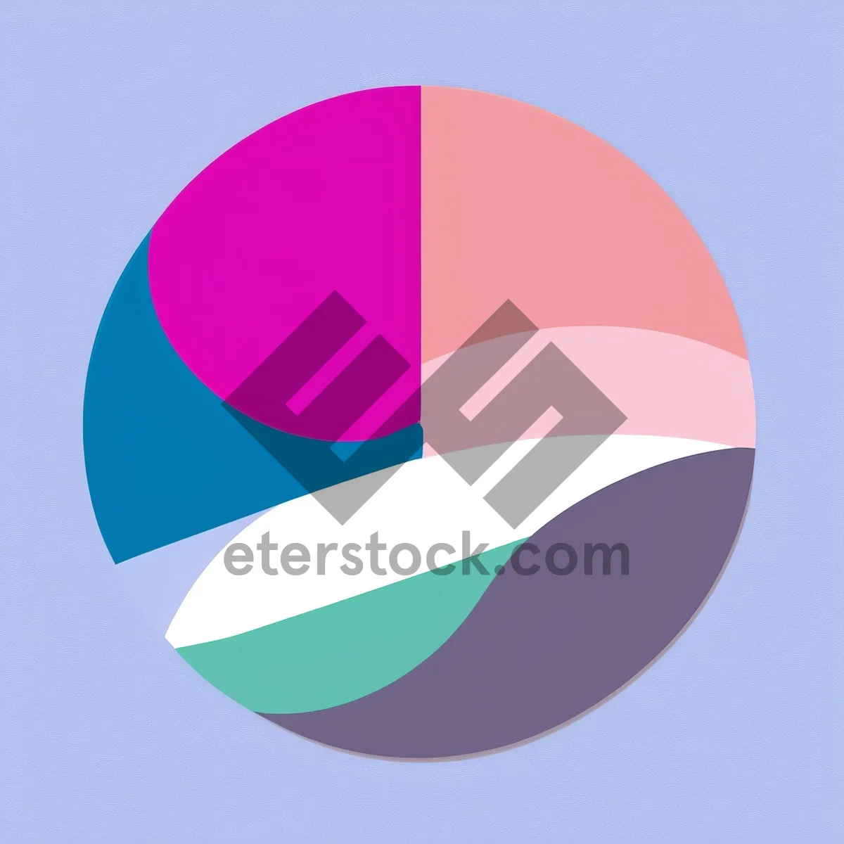 Picture of Symbolic Round Art Design Icon Diagram