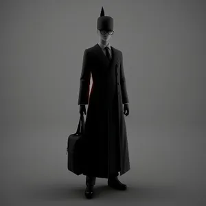 Black Silhouette of a Male Person - Artistic Man