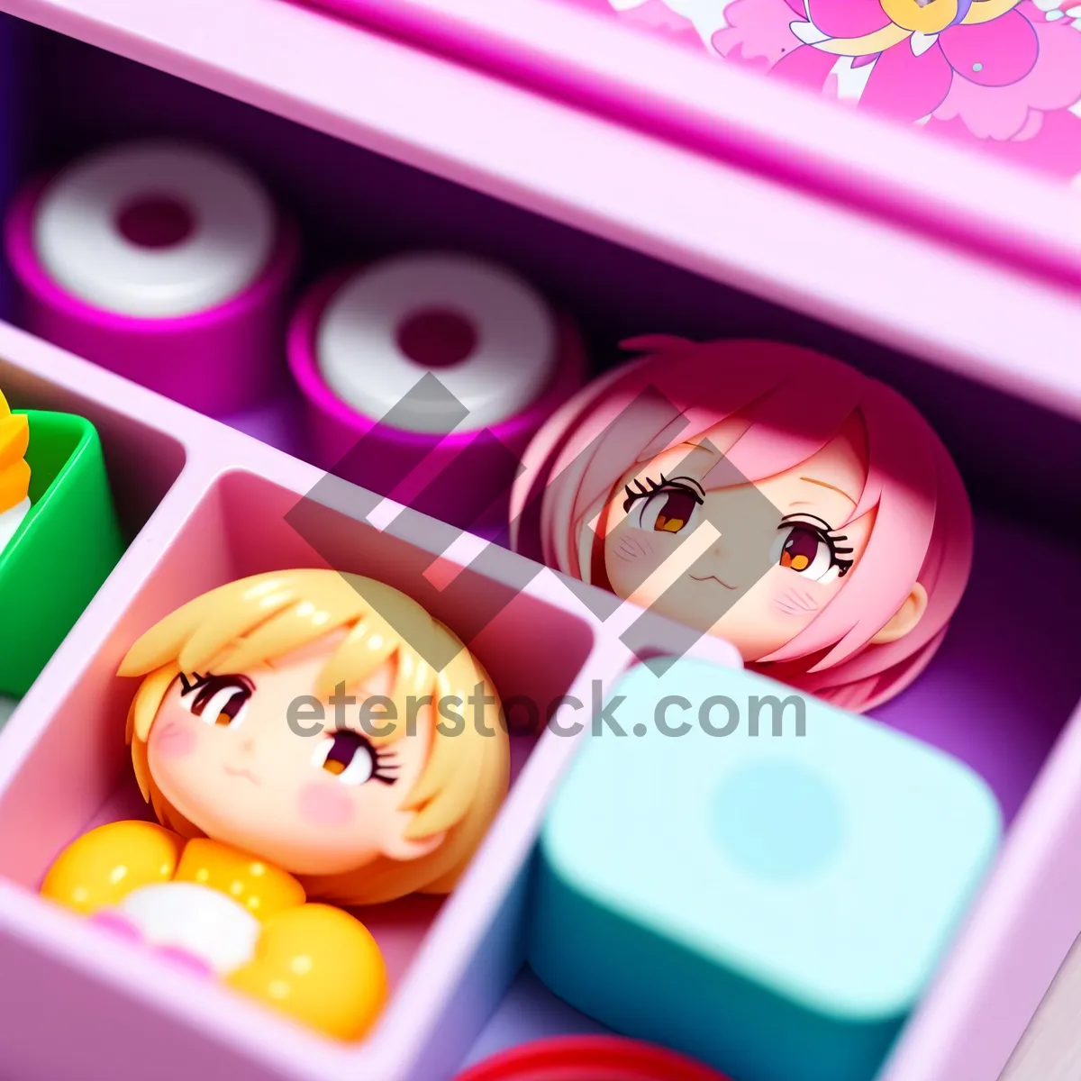 Picture of Colorful Jelly Button Set
