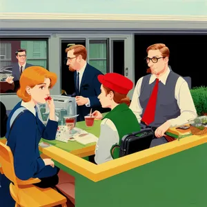 Professional Business Team Meeting at Office Table