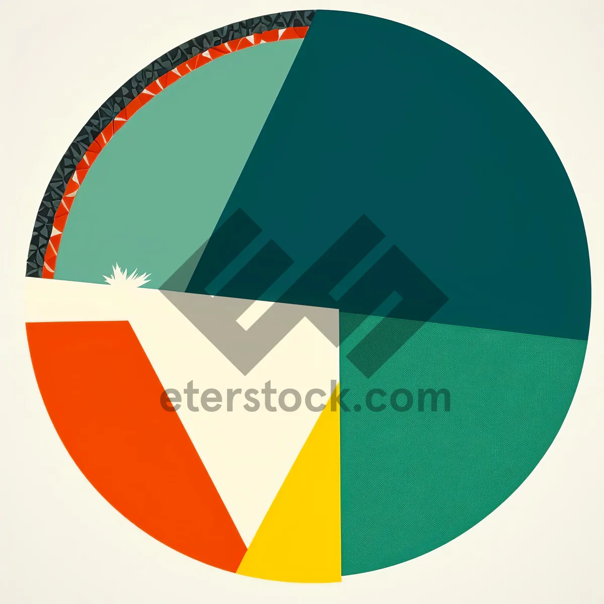 Picture of Round shiny web icon symbol button flag design