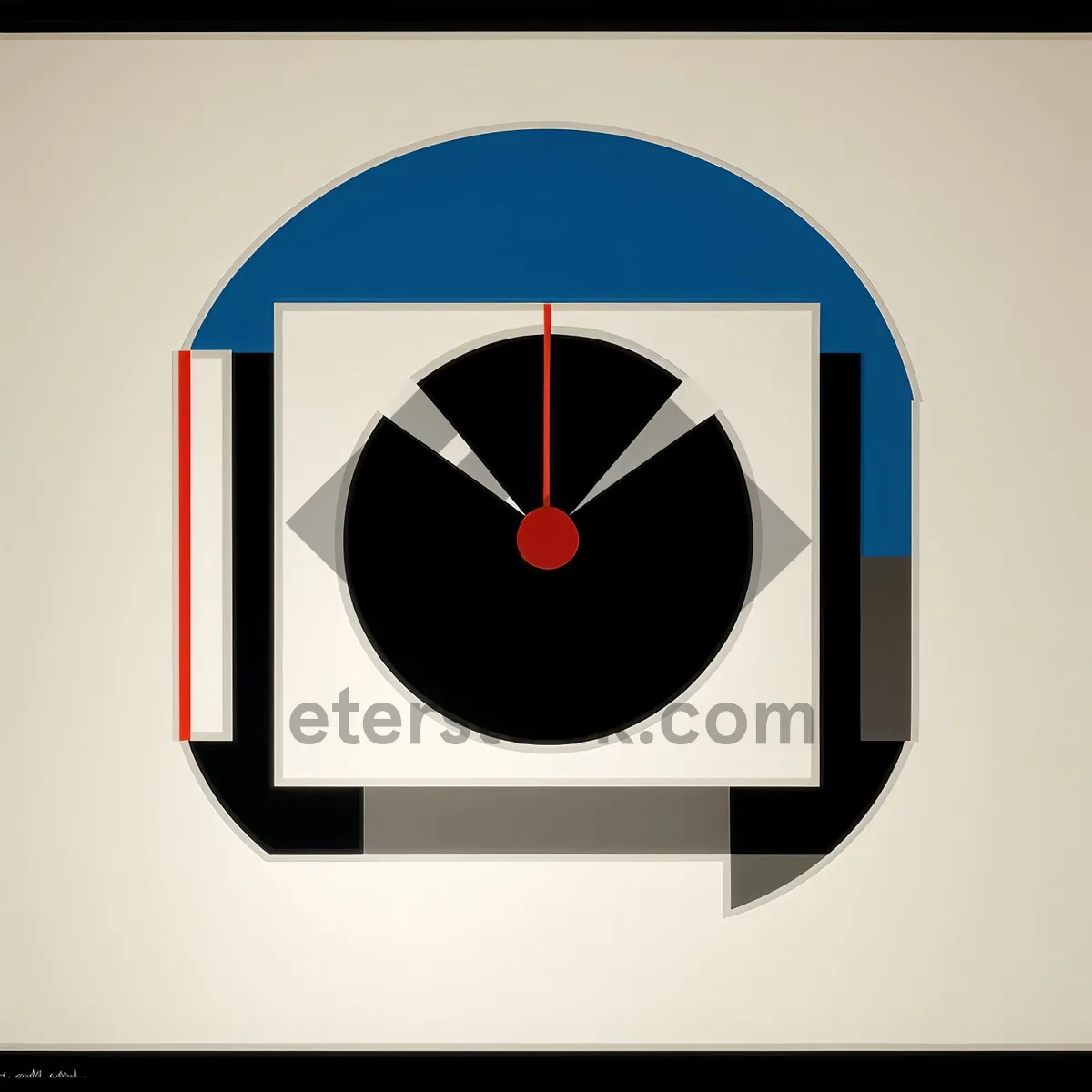 Picture of Analog wall clock with hour and minute hands