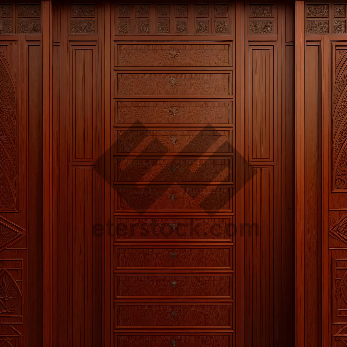 Picture of Vintage Wooden Sauna Door with Rustic Texture