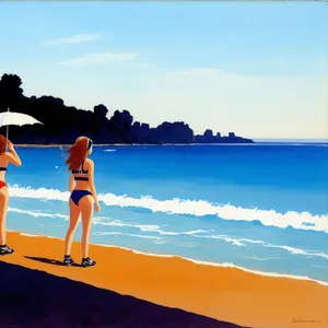 Happy Beach Vacation in Exotic Paradise