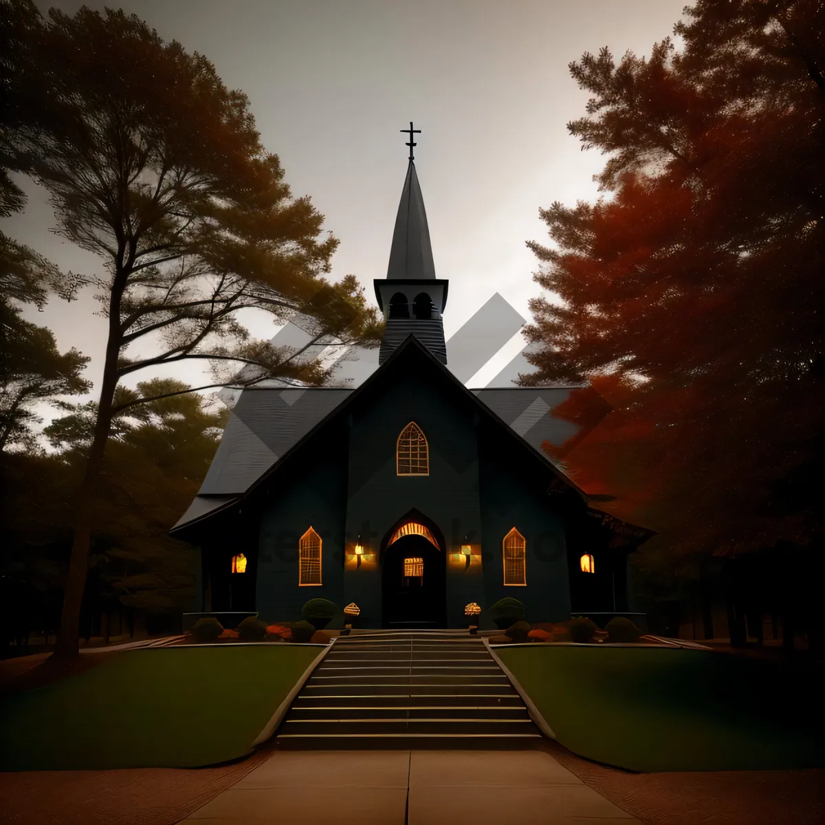 Picture of Iconic Cathedral Under Majestic Sky