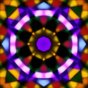 Colorful Geometric Mosaic Design
