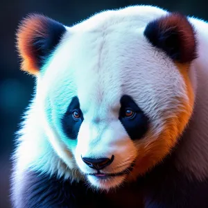 Cute Giant Panda Bear with Lush Fur