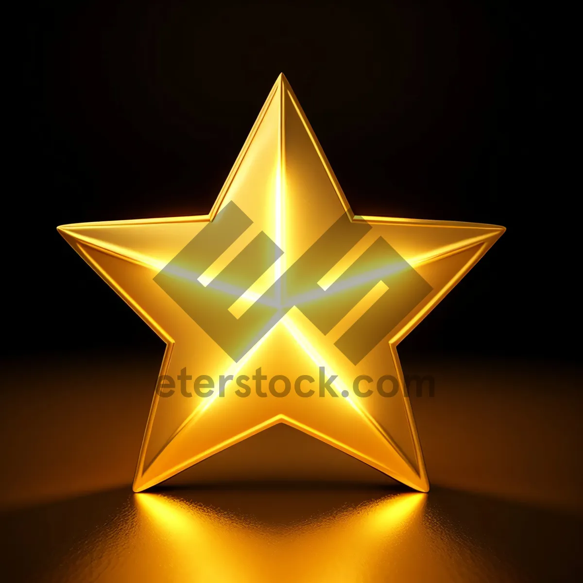 Picture of Sparkling 5-Star Gem Symbol Graphic Design