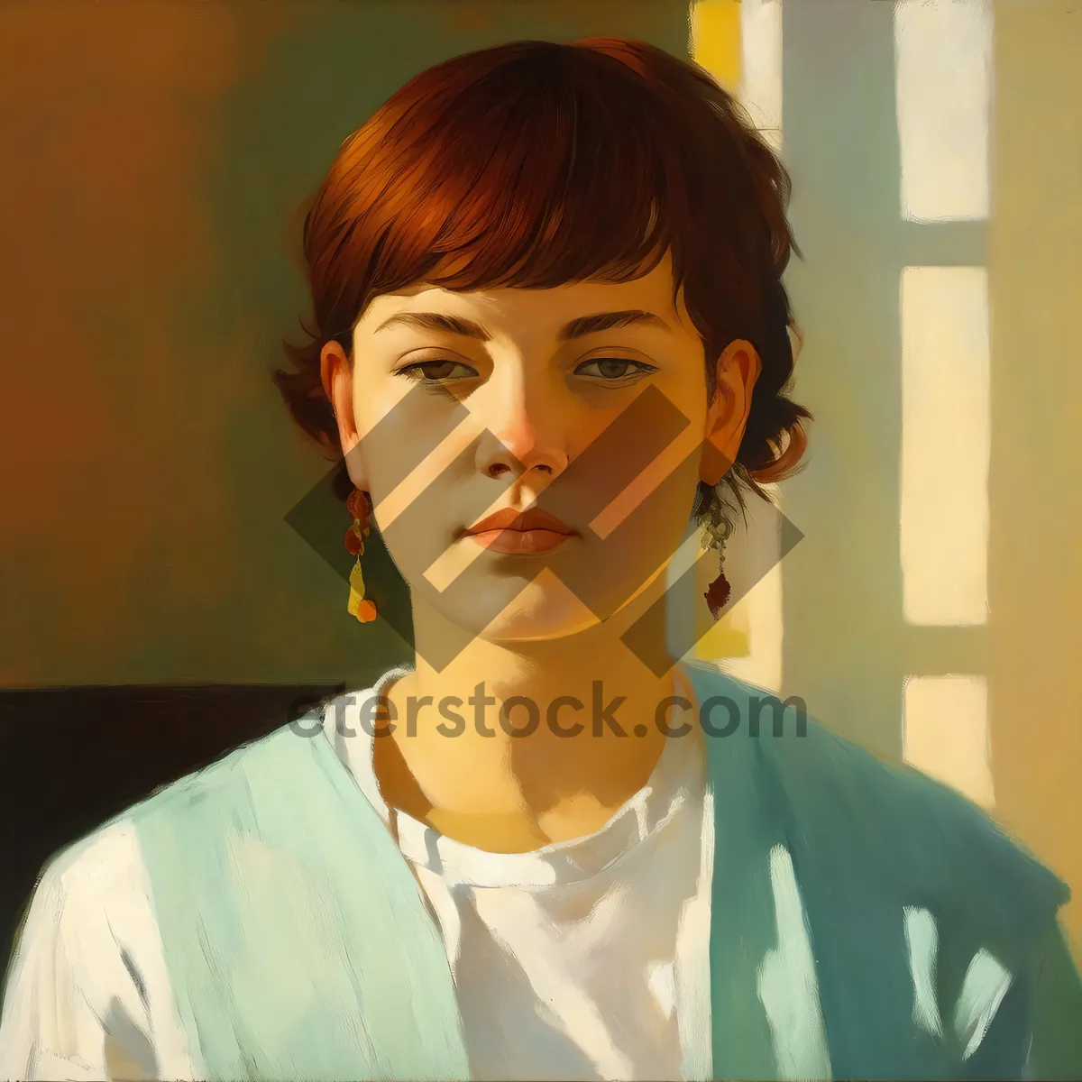 Picture of Smiling Doctor with Stethoscope in Hospital Scene