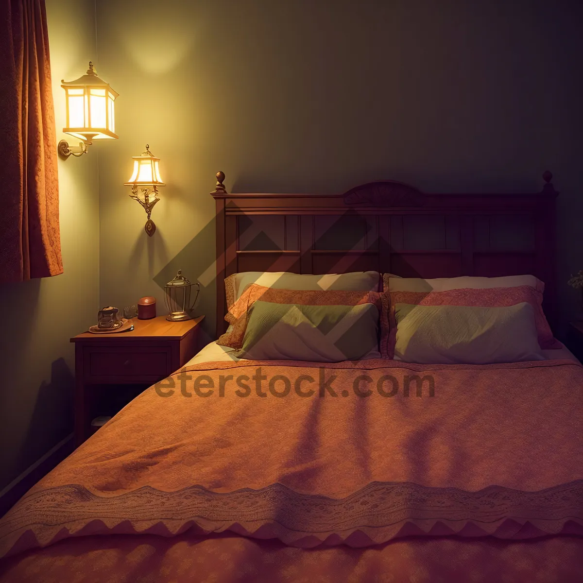 Picture of Cozy Bedroom with Modern Design and Comfortable Mattress