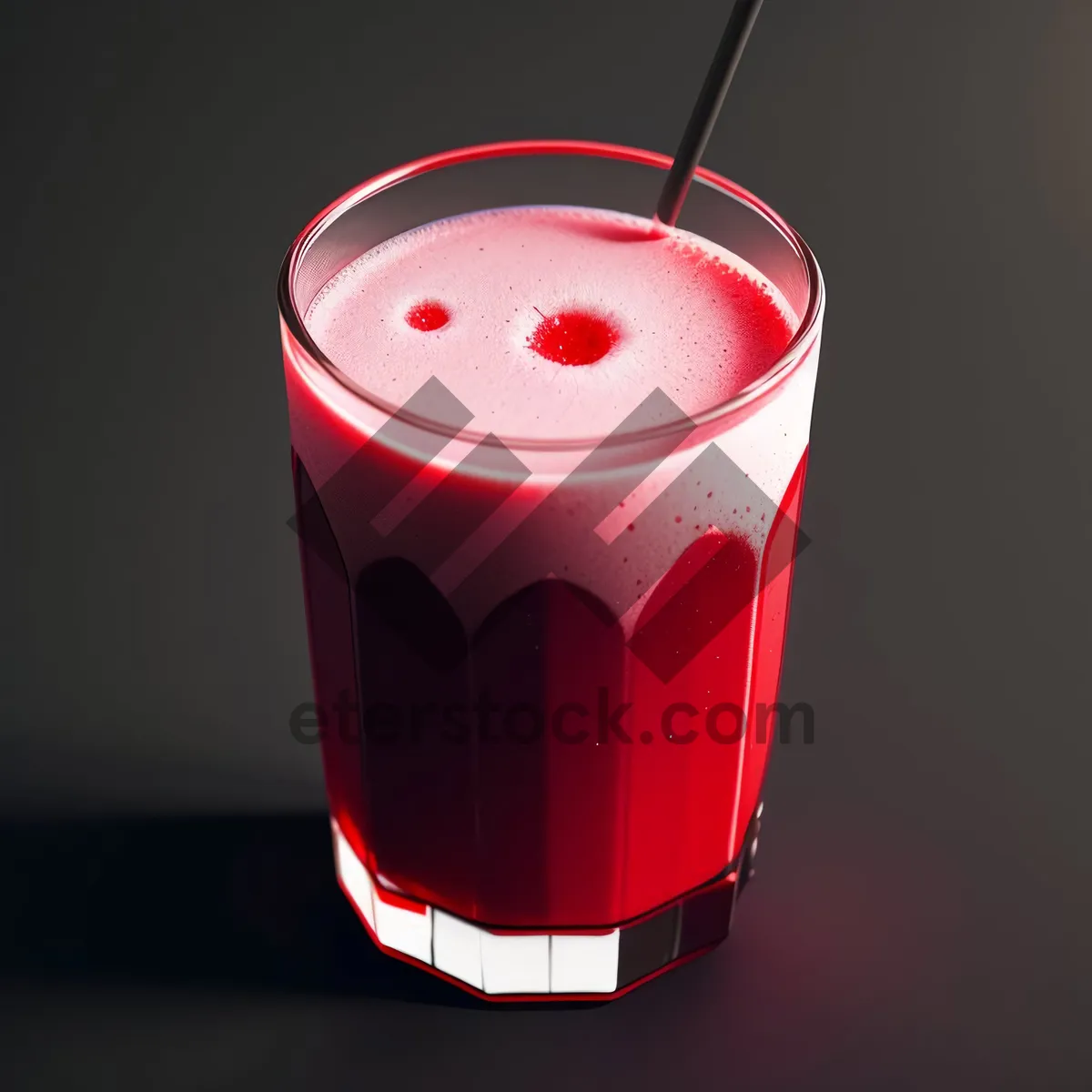 Picture of Refreshing Vodka Fruit Cocktail with Ice