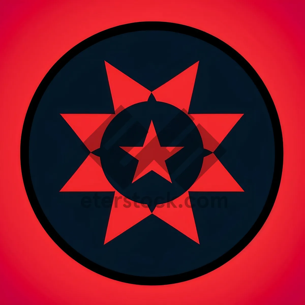 Picture of Gold Patriot Circle Round Shiny Icon