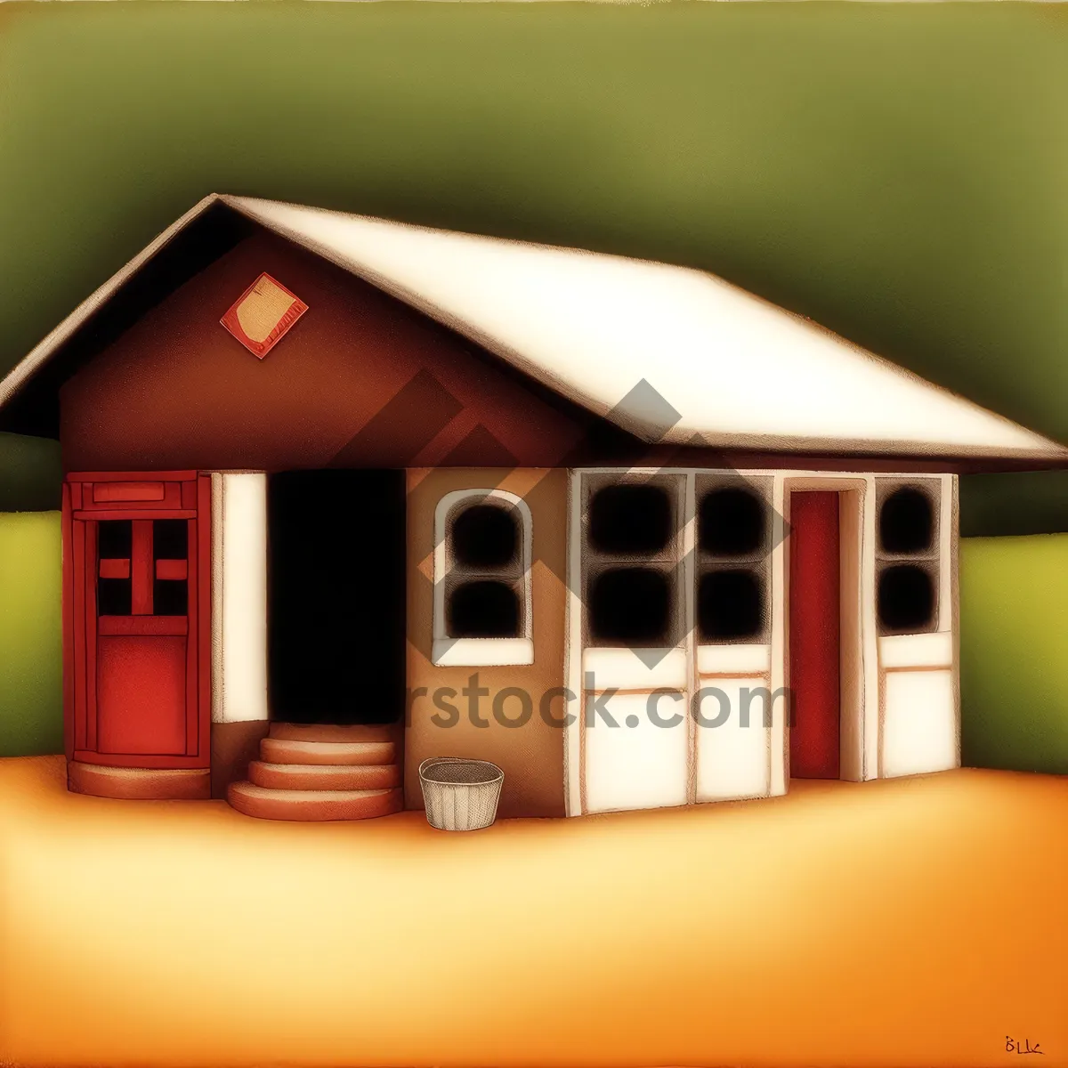 Picture of Real Estate 3D House Sign - Residential Sale Symbol