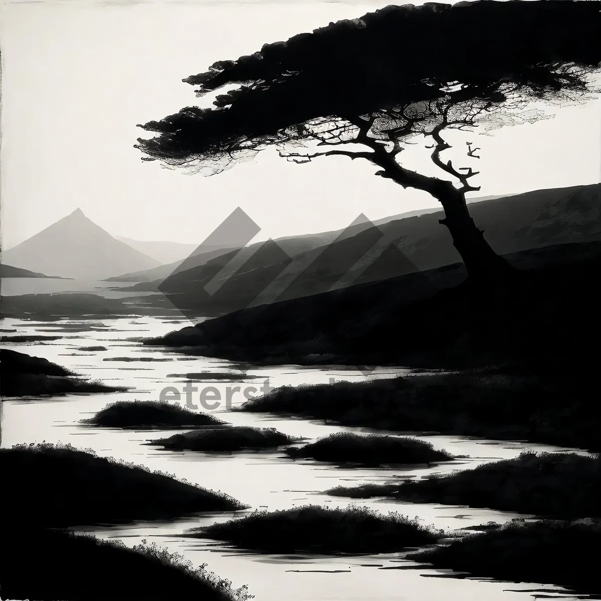 Picture of Tropical Sunset Serenity on Beach