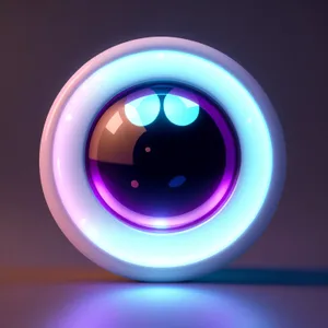 Shiny Black Circle Button Set - Modern Web Icons