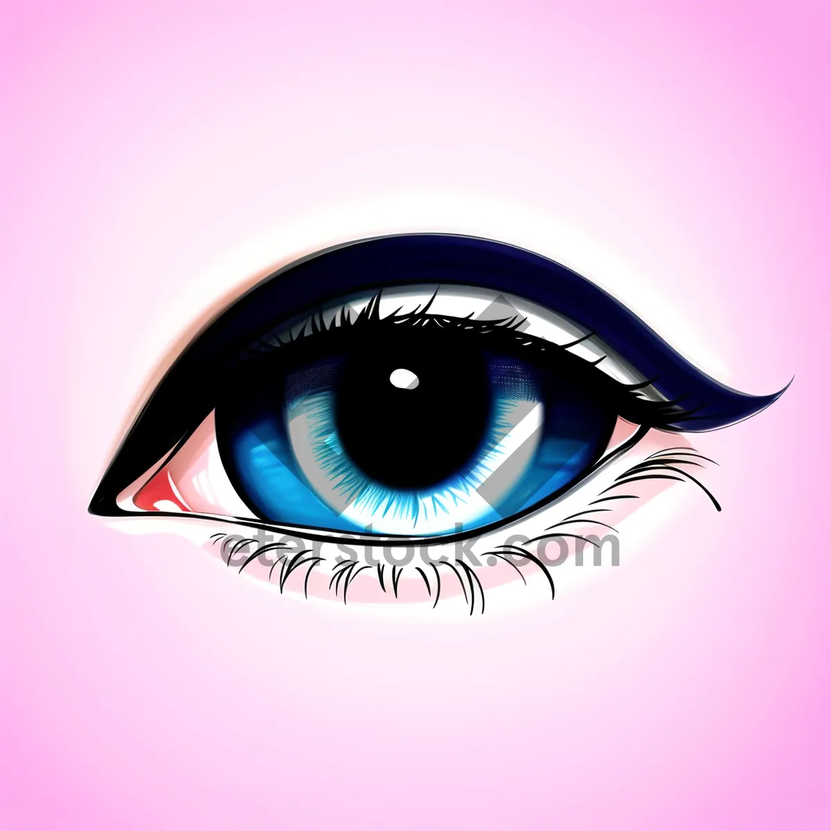 Picture of Eye-catching Eyebrow Design Symbol Graphic Icon
