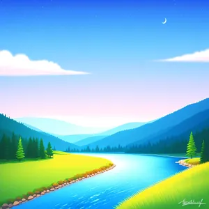 Serenity by the Lake: Captivating Sunset Reflection