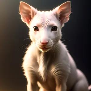 Curious Kitten with Adorable Gray Eyes