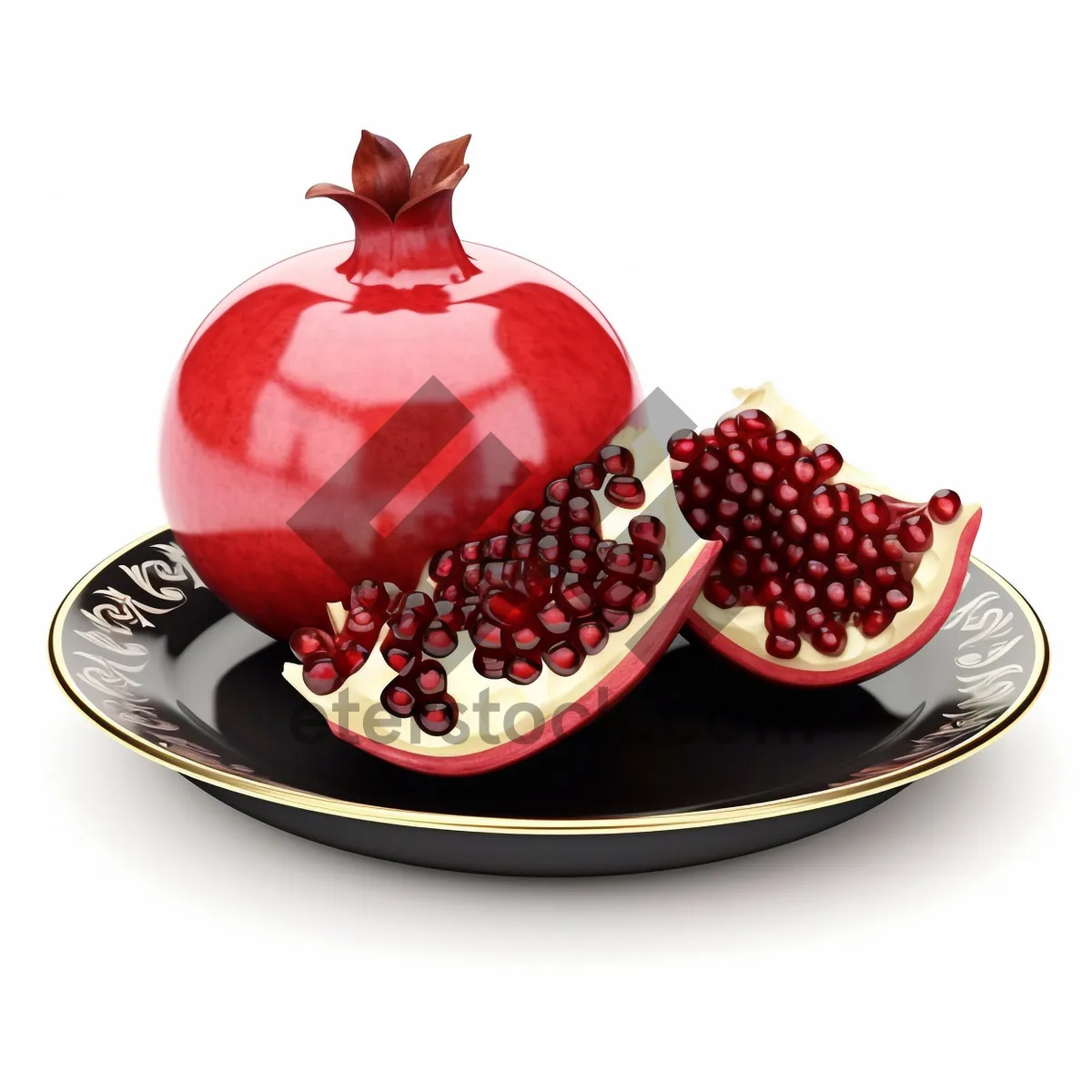 Picture of Fresh and Juicy Pomegranate Berry Dessert