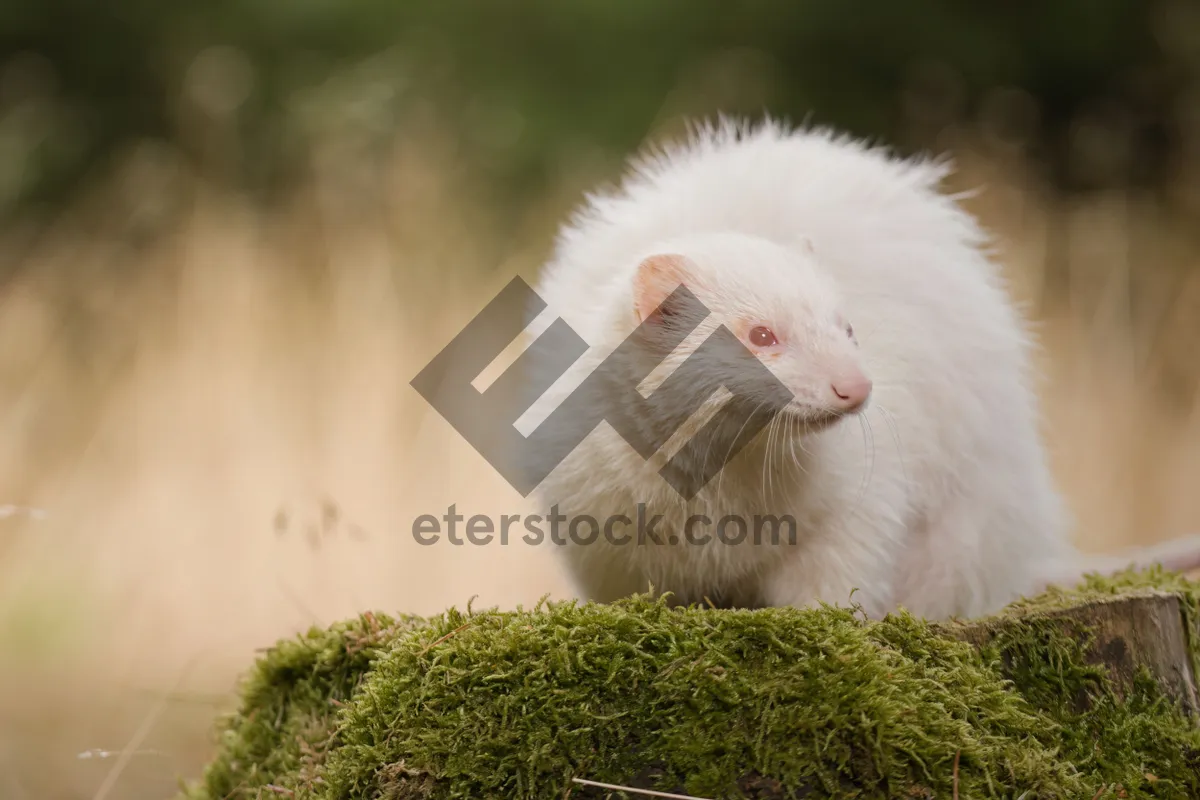 Picture of Funny fluffy pet rodent with cute nose