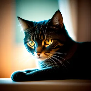 Playful Gray Tabby Kitten with Curious Eyes