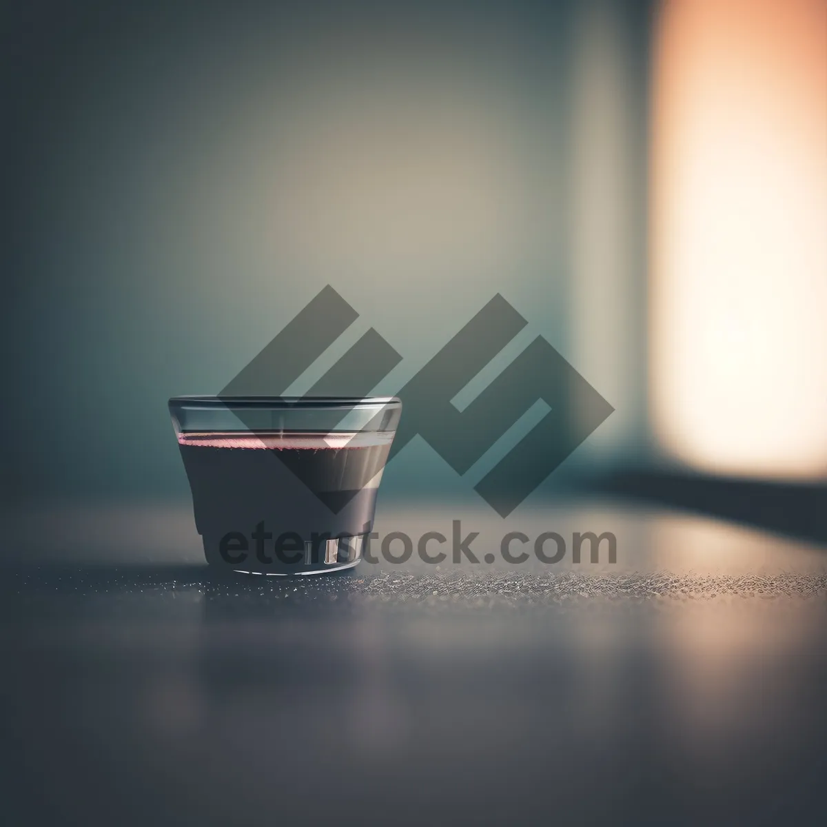 Picture of Beverage Cup with Hot Coffee on Saucer