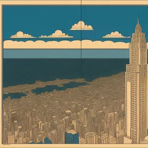 Modern City Skyline Business Tower Puzzle