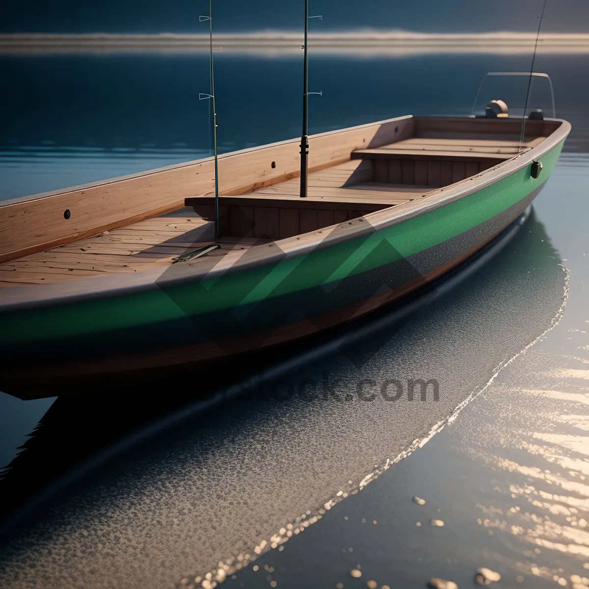 Picture of Coastal Adventure: Speedboat Sailing across Turquoise Waters