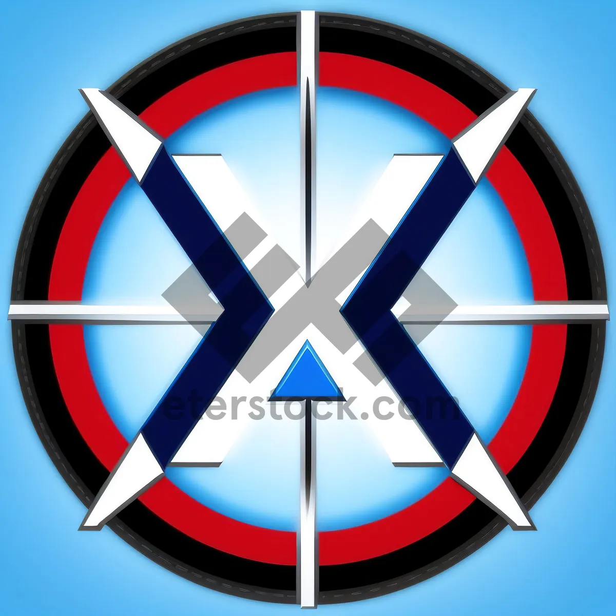 Picture of Shiny Heraldic Shield Design: Symbolic Icon of Armor and Pride