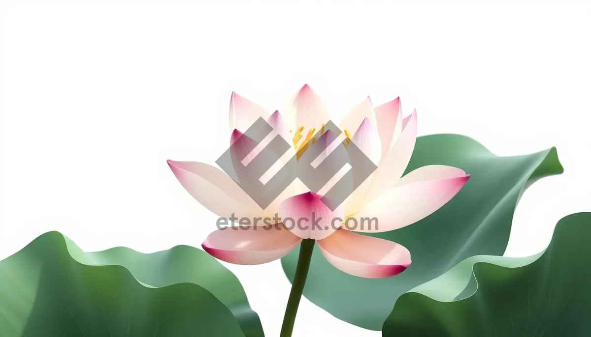 Picture of Spring Blossom: Pink Lotus Flower in Full Bloom