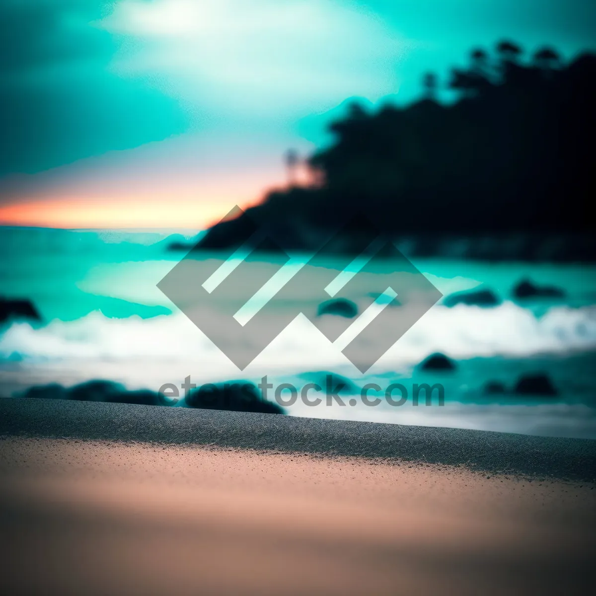 Picture of Sunset Over Ocean Beach