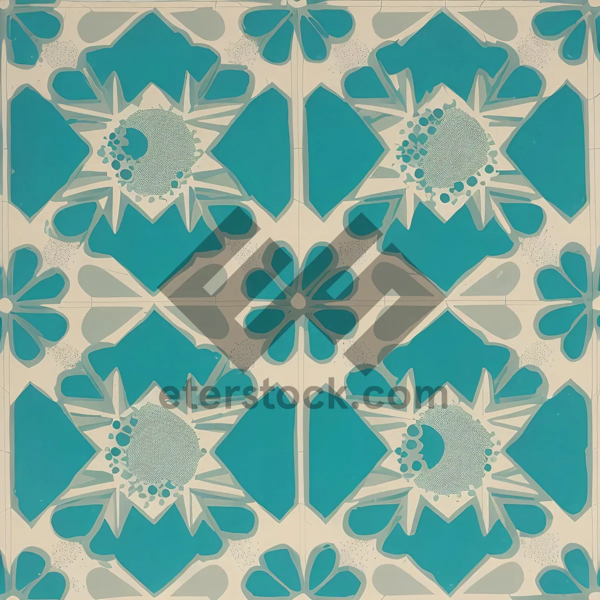 Picture of Floral Damask Seamless Pattern for Decorative Wallpaper