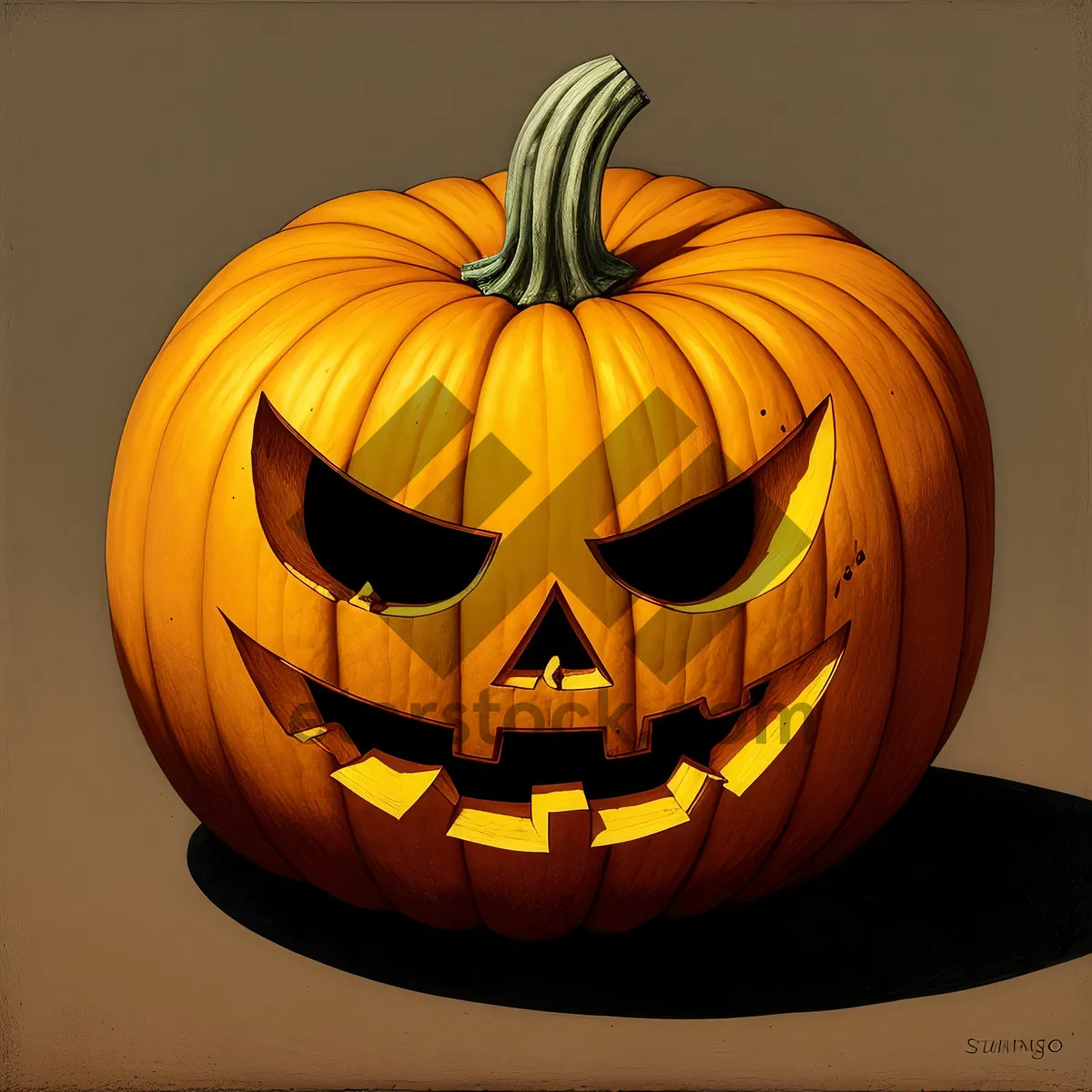 Picture of Harvest Halloween Jack-O'-Lantern Decoration