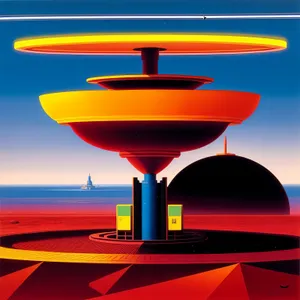 Heatwaves shimmer over serene sky and water.