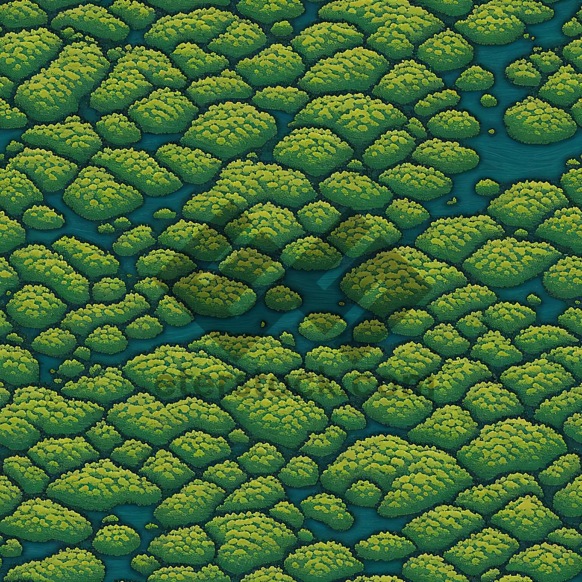 Picture of Savoy Cabbage Close-Up: Textured Vascular Plant