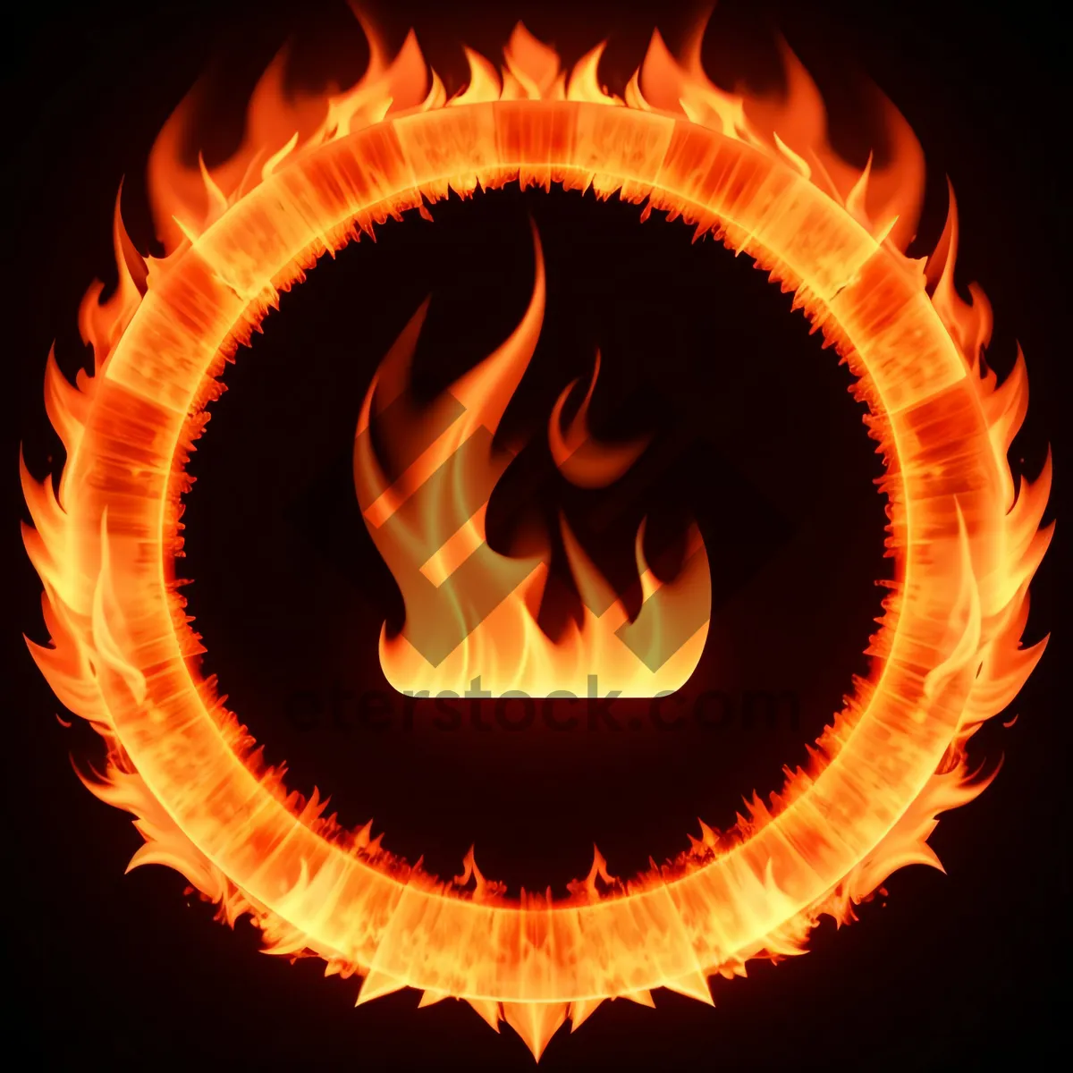 Picture of Blazing Heat symbol in vibrant orange and yellow.